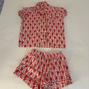 Women’s red roller rabbit PJs